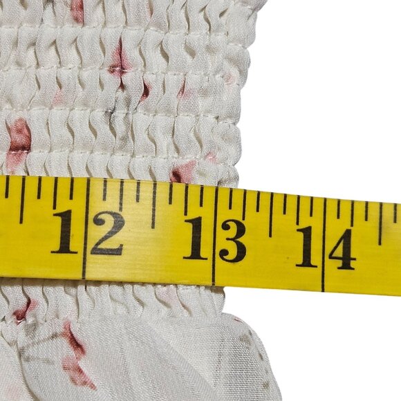 Princess Polly Floral Spaghetti Strap dress 8 Smocked Bodice Cottage Core Boho - Picture 9 of 13